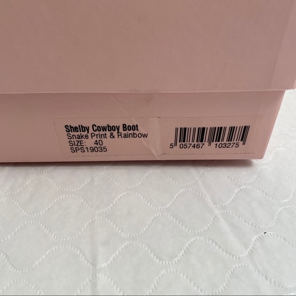 Sophia Webster Shelby black multicolor western leather snakeskin butterfly boots - Picture 13 of 14